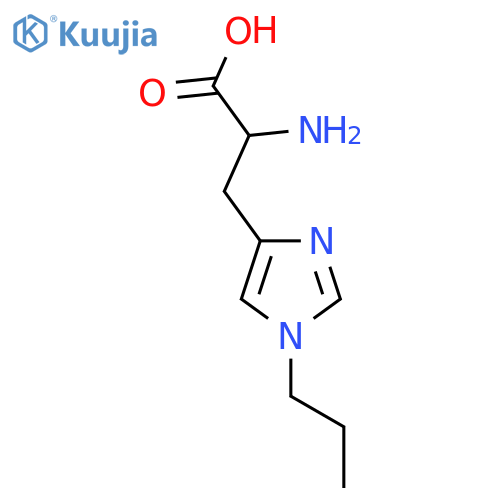 2-amino-3-(1-propyl-1H-imidazol-4-yl)propanoic acid structure