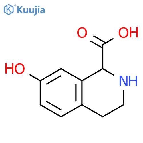7-hydroxy-1,2,3,4-tetrahydroisoquinoline-1-carboxylic acid structure