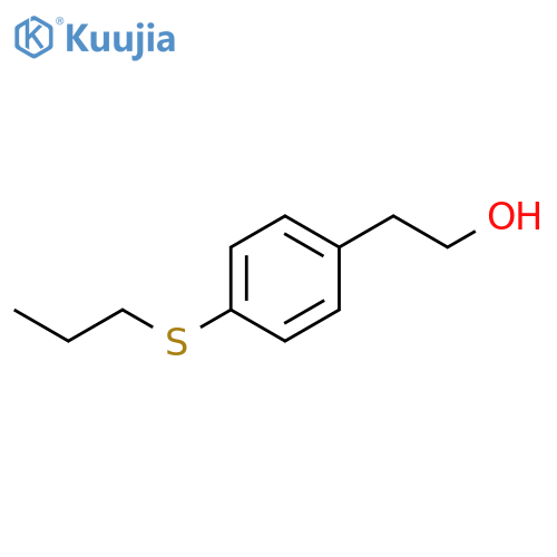 2-(4-propylsulfanylphenyl)ethanol structure