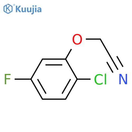 2-(2-chloro-5-fluorophenoxy)acetonitrile structure