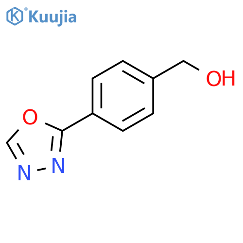 [4-(1,3,4-Oxadiazol-2-yl)phenyl]methanol structure