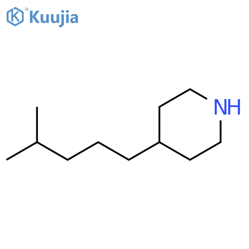 4-(4-methylpentyl)piperidine structure
