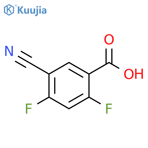 5-cyano-2,4-difluorobenzoic acid structure