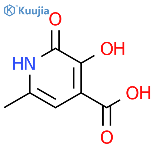 3-Hydroxy-6-methyl-2-oxo-1,2-dihydro-pyridine-4-carboxylic acid structure