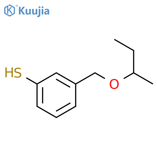 3-(butan-2-yloxymethyl)benzenethiol structure