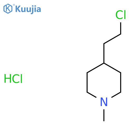 4-(2-Chloroethyl)-1-methylpiperidine hydrochloride structure
