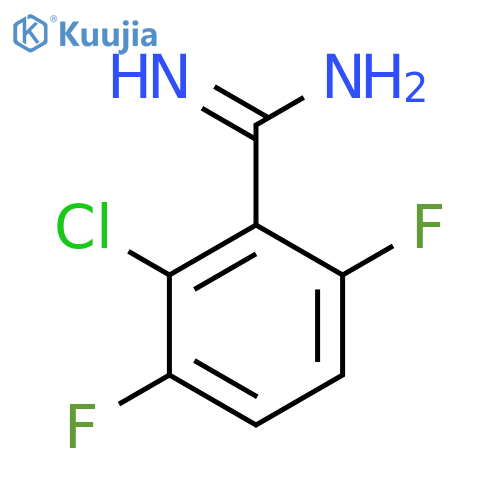 2-chloro-3,6-difluorobenzene-1-carboximidamide structure