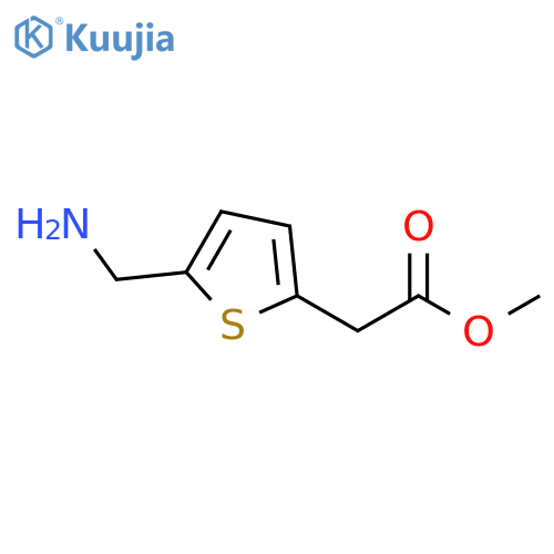 methyl 2-5-(aminomethyl)thiophen-2-ylacetate structure