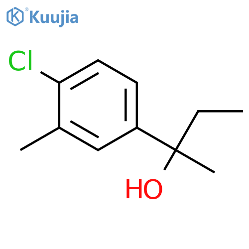 2-(4-chloro-3-methylphenyl)butan-2-ol structure