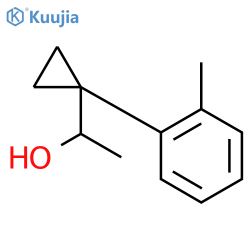 1-1-(2-methylphenyl)cyclopropylethan-1-ol structure