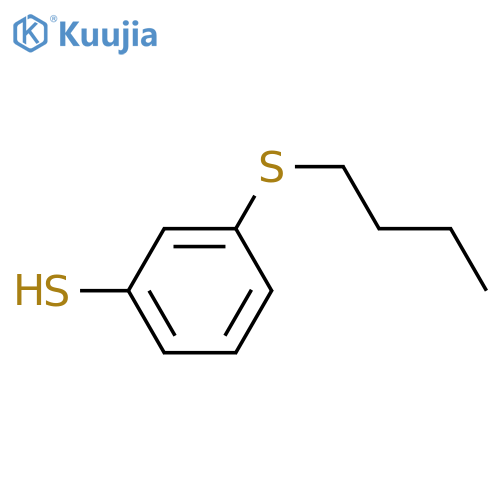 3-butylsulfanylbenzenethiol structure