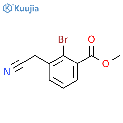 Methyl 2-bromo-3-(cyanomethyl)benzoate structure
