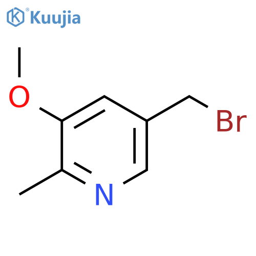 5-Bromomethyl-3-methoxy-2-methylpyridine structure