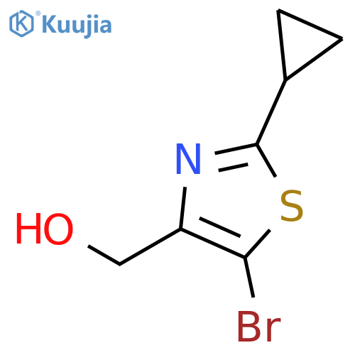 (5-Bromo-2-cyclopropylthiazol-4-yl)methanol structure