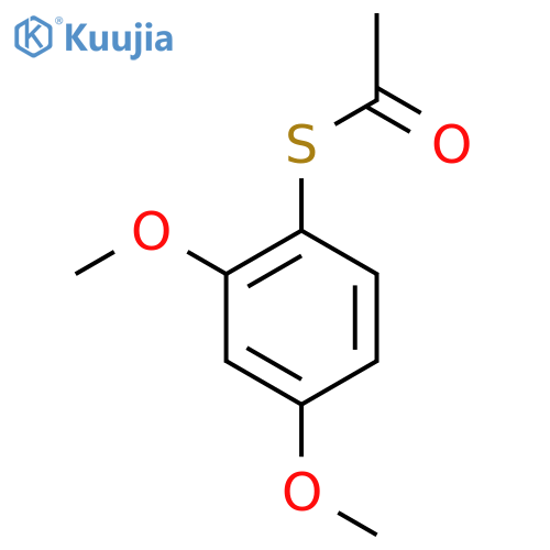 S-(2,4-Dimethoxyphenyl) ethanethioate structure