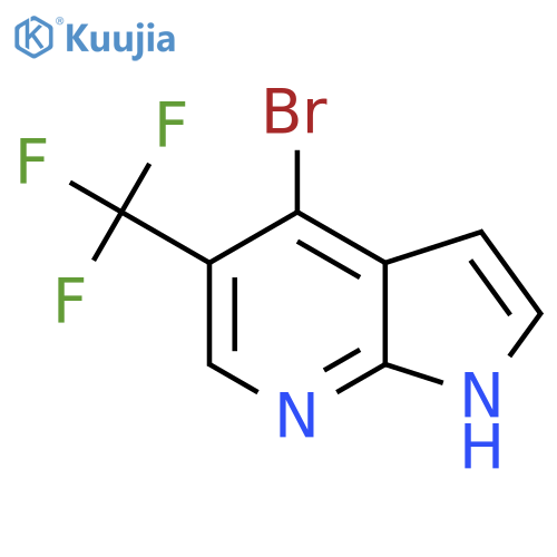 4-bromo-5-(trifluoromethyl)-1H-pyrrolo[2,3-b]pyridine structure