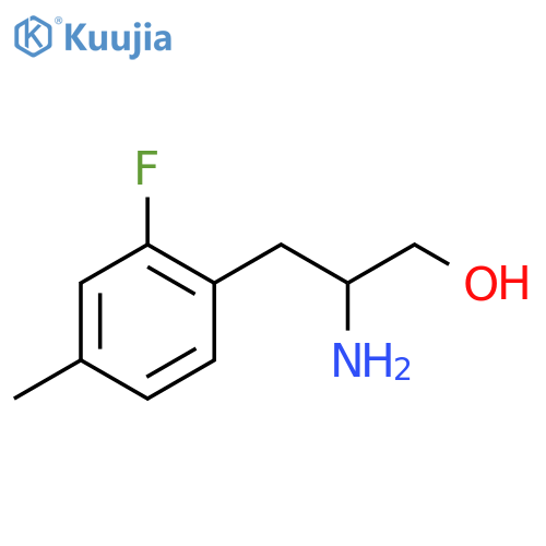2-amino-3-(2-fluoro-4-methylphenyl)propan-1-ol structure
