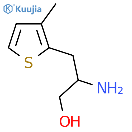 2-amino-3-(3-methylthiophen-2-yl)propan-1-ol structure