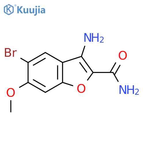3-Amino-5-bromo-6-methoxybenzofuran-2-carboxamide structure