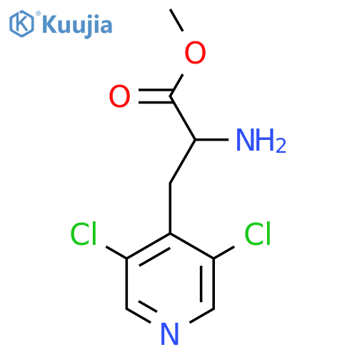 Methyl 2-amino-3-(3,5-dichloropyridin-4-yl)propanoate structure
