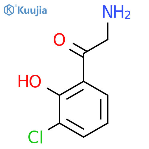 2-amino-1-(3-chloro-2-hydroxyphenyl)ethan-1-one structure