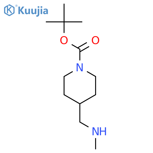 4-(Methylamino)methylpiperidine-1-carboxylic Acid tert-Butyl Ester structure