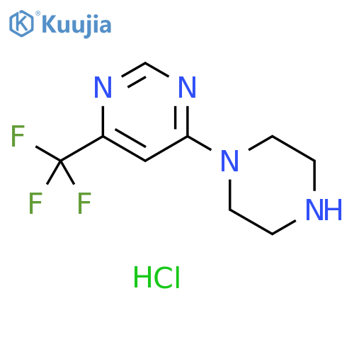 4-(Piperazin-1-yl)-6-(trifluoromethyl)pyrimidine dihydrochloride structure