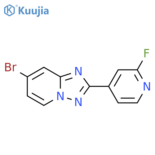7-Bromo-2-(2-fluoropyridin-4-YL)-[1,2,4]triazolo[1,5-A]pyridine structure