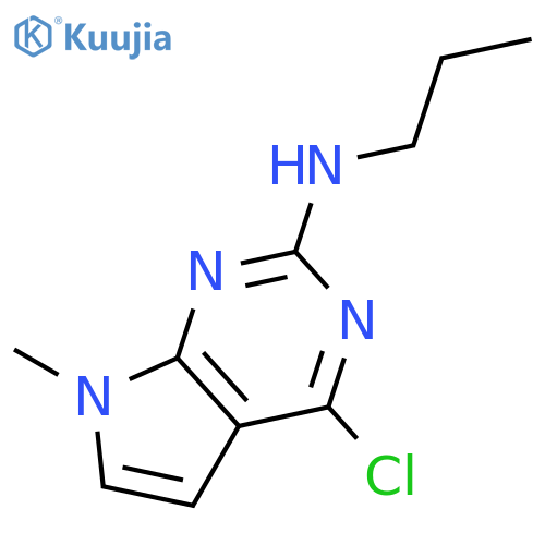 4-Chloro-7-methyl-N-propyl-7H-pyrrolo[2,3-d]pyrimidin-2-amine structure