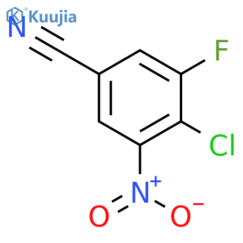 4-chloro-3-fluoro-5-nitrobenzonitrile structure