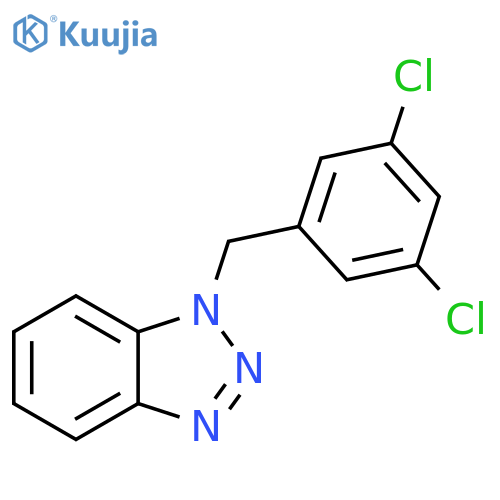 1-[(3,5-Dichlorophenyl)methyl]-1H-1,2,3-benzotriazole structure