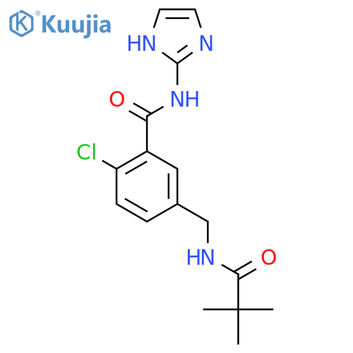 2-Chloro-5-{[(2,2-Dimethylpropanoyl)amino]methyl}-N-(1h-Imidazol-2-Yl)benzamide structure