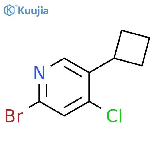 2-Bromo-4-chloro-5-(cyclobutyl)pyridine structure