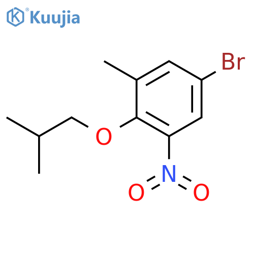 5-Bromo-2-isobutoxy-3-nitrotoluene structure