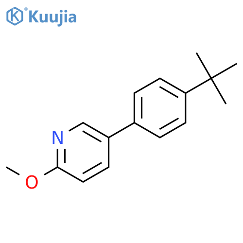 5-(4-tert-butylphenyl)-2-methoxypyridine structure