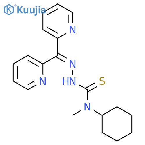 Di-2-pyridylketone 4-cyclohexyl-4-methyl-3-thiosemicarbazone structure