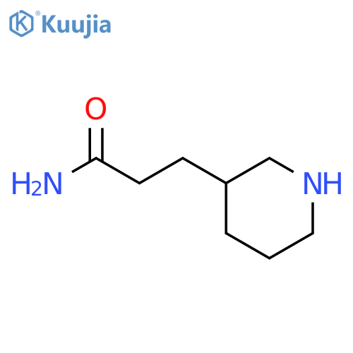 3-(piperidin-3-yl)propanamide structure