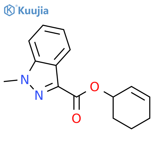 Cyclohex-2-en-1-yl 1-methyl-1H-indazole-3-carboxylate structure