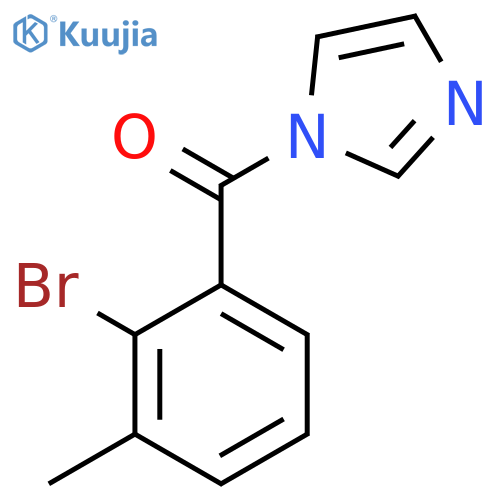 1-(2-Bromo-3-methylbenzoyl)imidazole structure