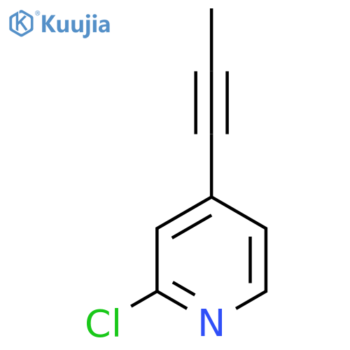 2-CHLORO-4-(PROP-1-YN-1-YL)PYRIDINE structure