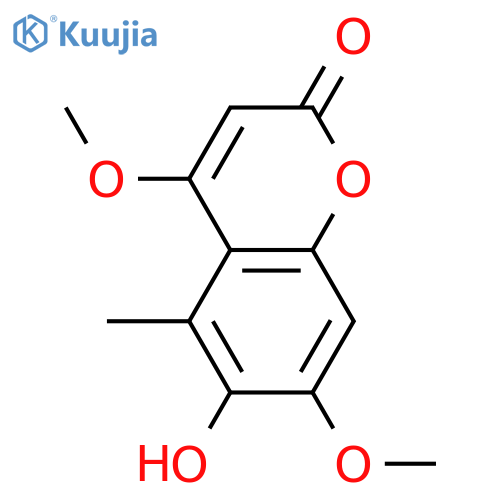 4,6,7-Trihydroxy-5-methyl-2H-1-benzopyran-2-one; 4,7-Di-Me ether structure
