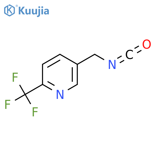 5-(isocyanatomethyl)-2-(trifluoromethyl)pyridine structure