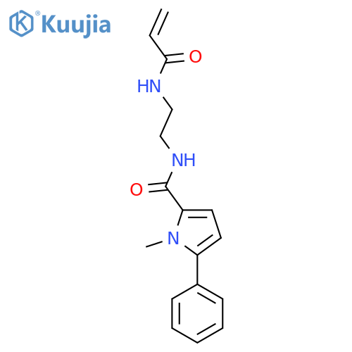 1-Methyl-5-phenyl-N-[2-(prop-2-enoylamino)ethyl]pyrrole-2-carboxamide structure