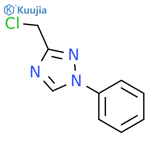 3-(chloromethyl)-1-phenyl-1H-1,2,4-triazole structure
