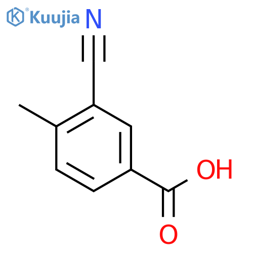 3-cyano-4-methylbenzoic acid structure