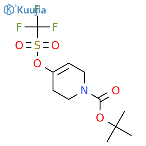 tert-butyl 4-(trifluoromethanesulfonyloxy)-1,2,3,6-tetrahydropyridine-1-carboxylate structure