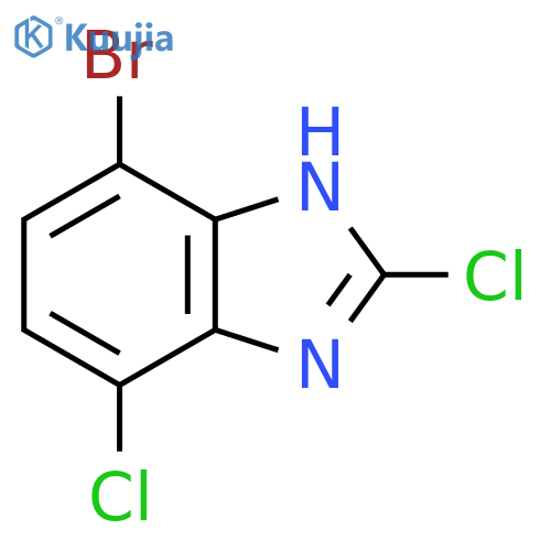 7-Bromo-2,4-dichloro-1H-benzo[d]imidazole structure