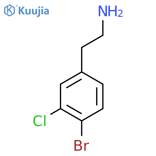 2-(4-bromo-3-chlorophenyl)ethan-1-amine structure