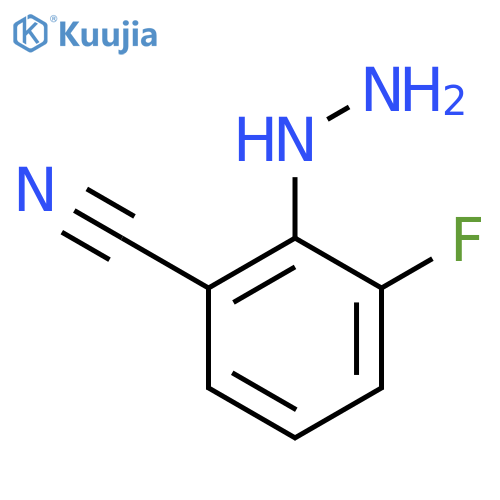 2-Cyano-6-fluorophenylhydrazine structure