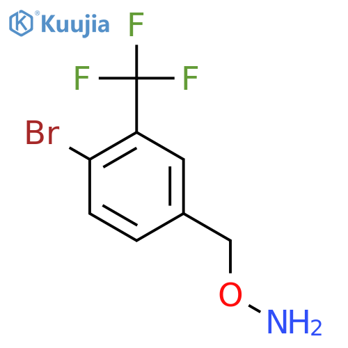 O-{4-bromo-3-(trifluoromethyl)phenylmethyl}hydroxylamine structure